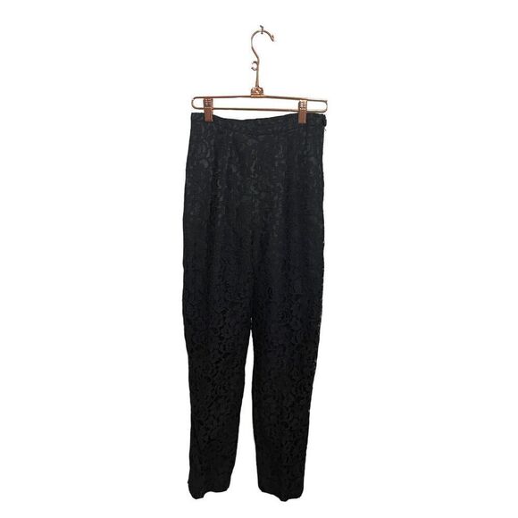 Moschino Cheap And Chic Lace Pants Womens Size‎ 2 Black - Picture 1 of 6